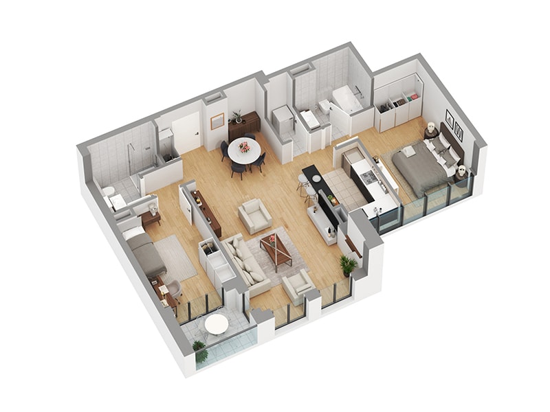3D prikaz stana