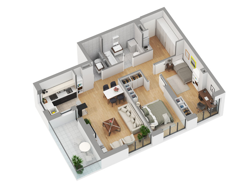 3D prikaz stana