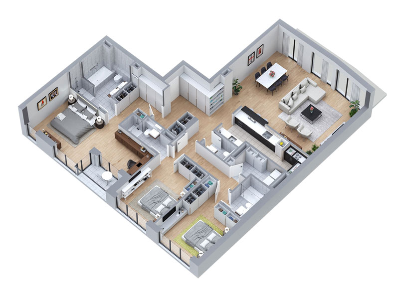 3D prikaz stana